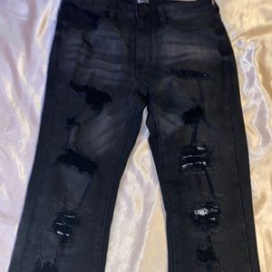 Zebra striped black Fashion Nova jeans, New & Never worn